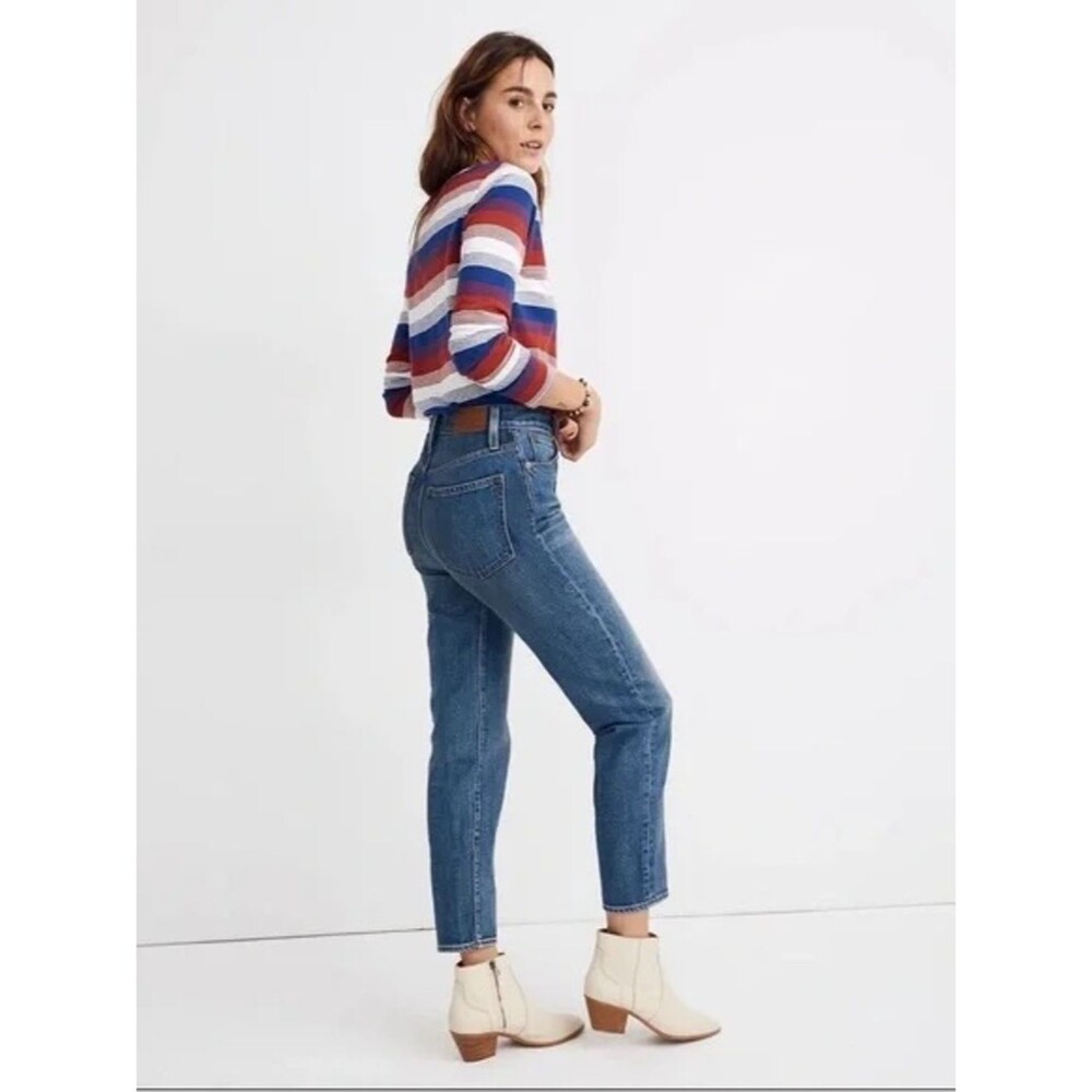 Madewell The Mom Jean High Waist in Downey Wash Blue W2304 Sz 30T